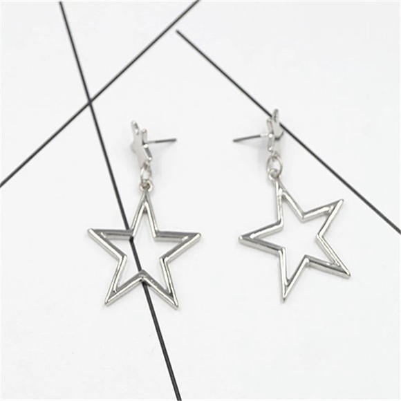 Stud  Star Earrings - Picture 2 of 4
